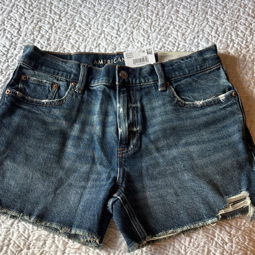 American Eagle Outfitters Dark Blue Jean Shorts